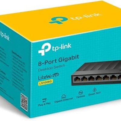 TP-Link TL-SG108 8-Port Gigabit Ethernet Switch &ndash; 10/100/1000Mbps