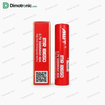 High Drain Rechargeable AWT Battery 3.7V 3000mAh 40A