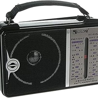 راديو كلاسيكي RX-606 يعمل مع الكهرباء، 4 نطاقات AM، FM، SW1، SW2