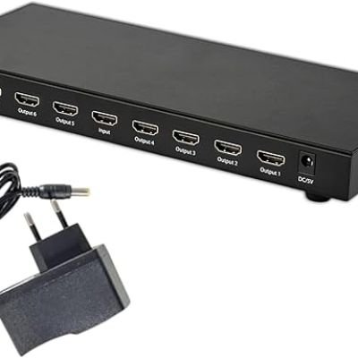 موزع HDMI 1 مدخل4K الترا HD 3D 1080 2160 بيكسل، (1 &times; 8 مخارج)