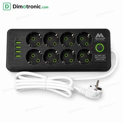 strip power 8 outputs with 3 usb
