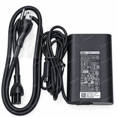 Dell 65W AC Adapter Charger &ndash; 20V 3.25A Laptop Power Supply
