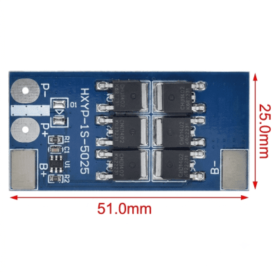 BMS 1S 25A 3.2V LiFePO4 Lithium Battery Protection Board 18650 Charging Voltage/Short Circuit/Overcharge Prevention