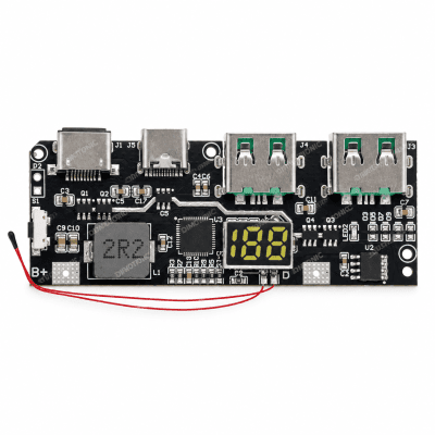 LX-TL225R 22.5W Power Bank Charging Module &ndash; 2&times;USB-A + 2&times;Type-C with Digital Display