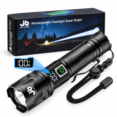 Strong Zoom Flashlight (LT-849) with Rechargeable Battery