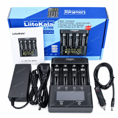 LiitoKala (Model: Lii-600) Battery Charger 3A Fast Charging