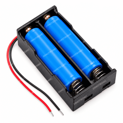 Battery Case Holder for 2 Li-ion Batteries (Premium)